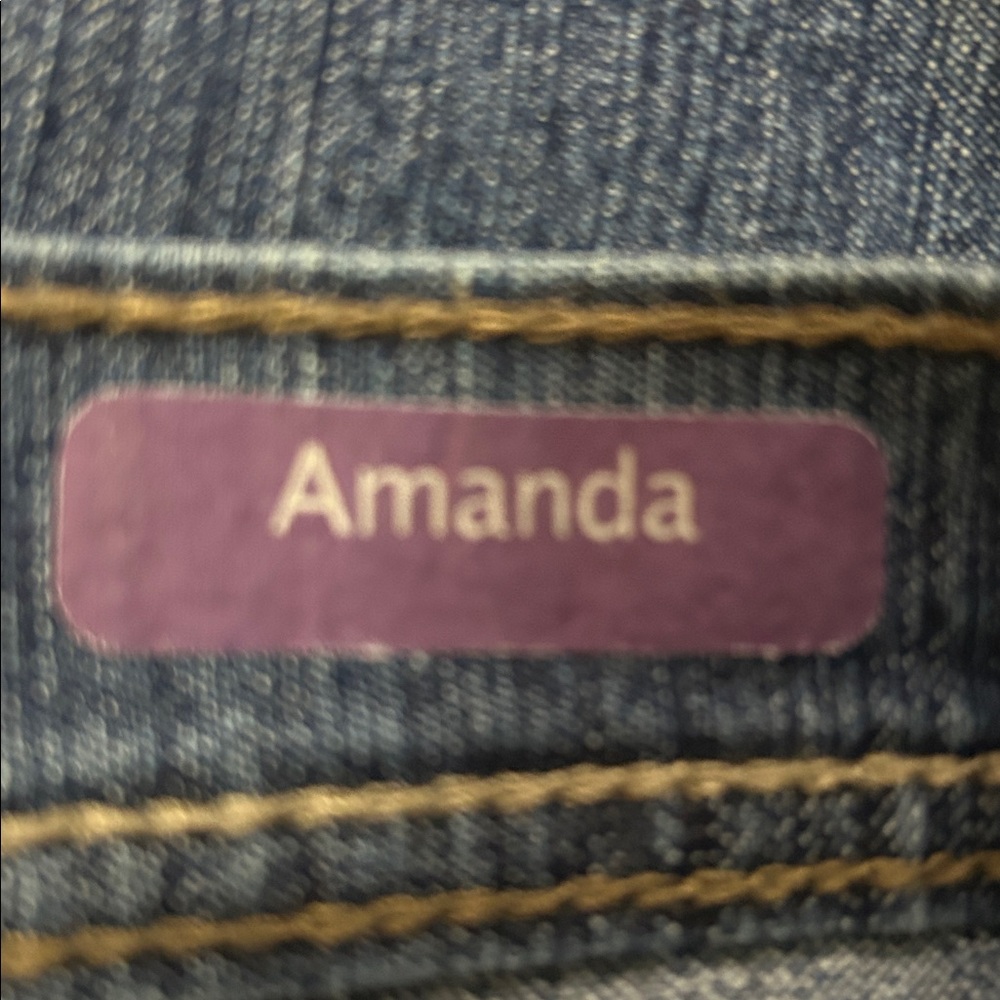 Gloria Vanderbilt Dark Blue Relaxed Jeans size 18 - Picture 8 of 9